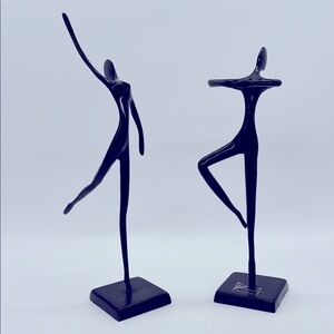 Pair Of Vintage Bodrul Khalique Ballerina Sculptures
